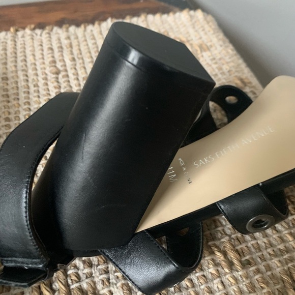 Saks Fifth Avenue Black Gladiator Heels - Size 11M - Picture 7 of 9